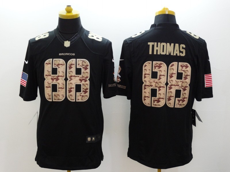 Men's Denver Broncos Demaryius Thomas #88 Black Jersey